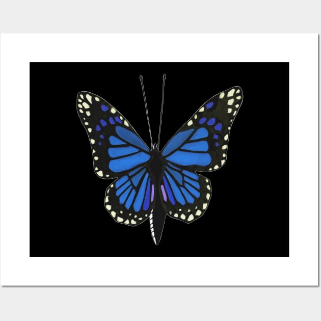 Butterfly 02b, transparent background Wall Art by kensor